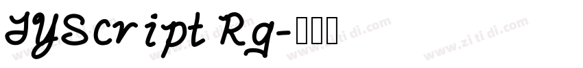TYScript Rg字体转换